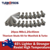 Manifold & Turbo 20 Pcs M8X1.25X45Mm Titanium Stud Kit