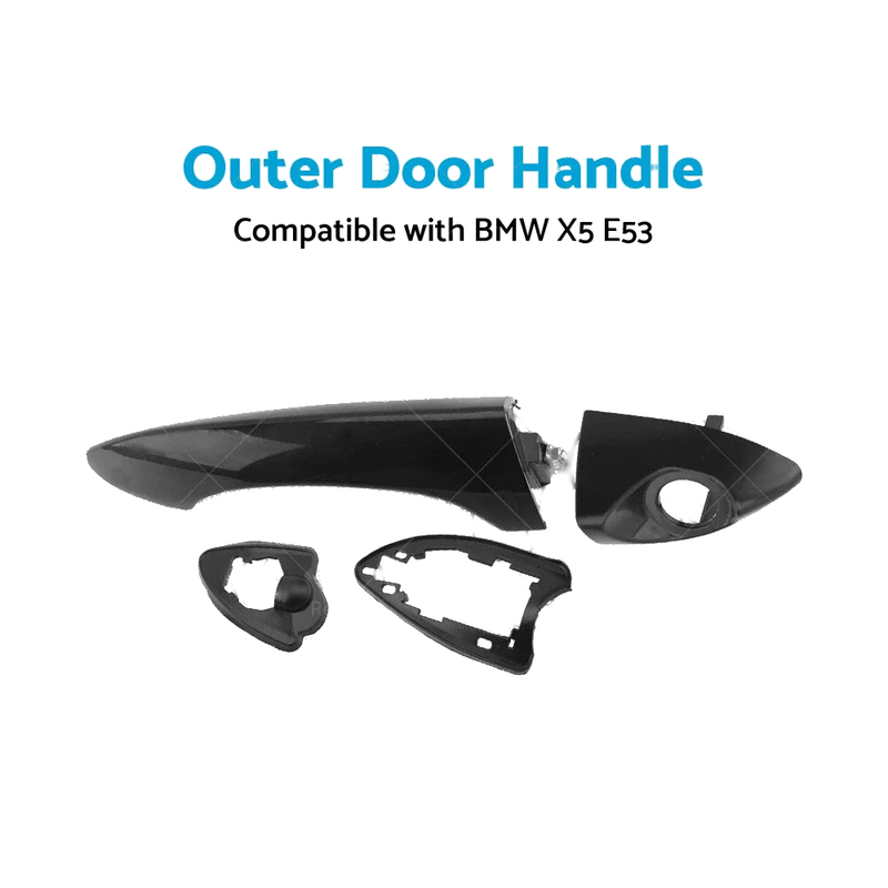 BMW X5 E53 (2000-2006) Bright Black Front Right Outer Door Handle