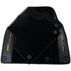 Audi Q8 with Carbon (2018-2023) - 2 x Durable Covers Black Floor Mats