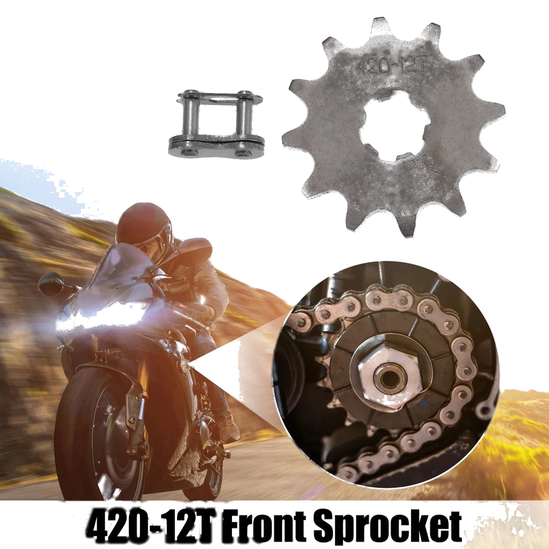 Dirt Bike Mini Bike 1 Set 420 12T 17mm Motorcycle Front Engine Sprocket