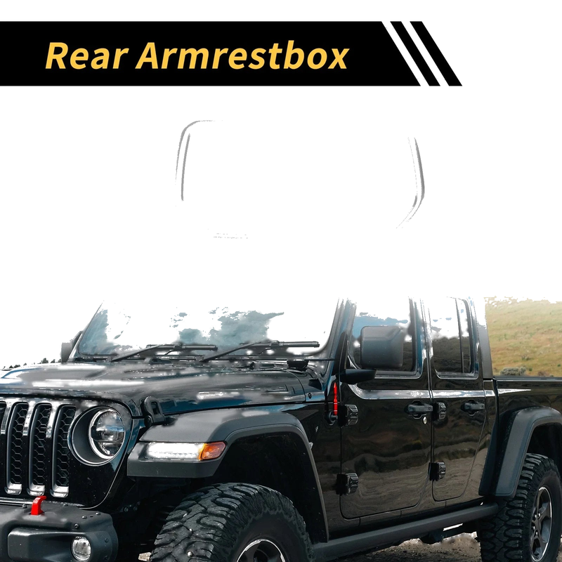Jeep Wrangler Rear Air Vent Armrest AC Outlet Panel Cover (2018-2023)