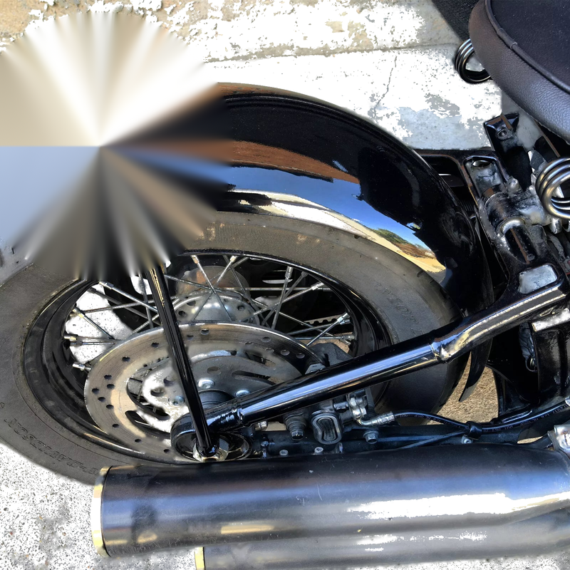 Harley Street Bob FXBB Black Rear Fender Mudguard Kit (2019-2024)