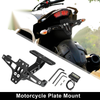Universal Motorcycle Fender 1 x License Plate Bracket
