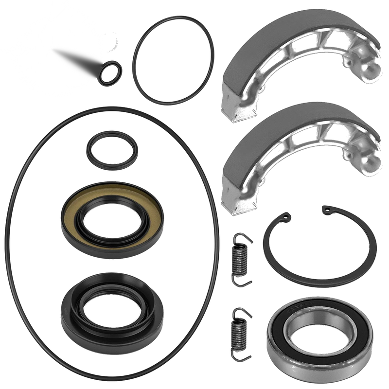 Honda Rancher 420 TRX420TM Rear Brake Drum Bearing Seals & Shoes (2007–2013)