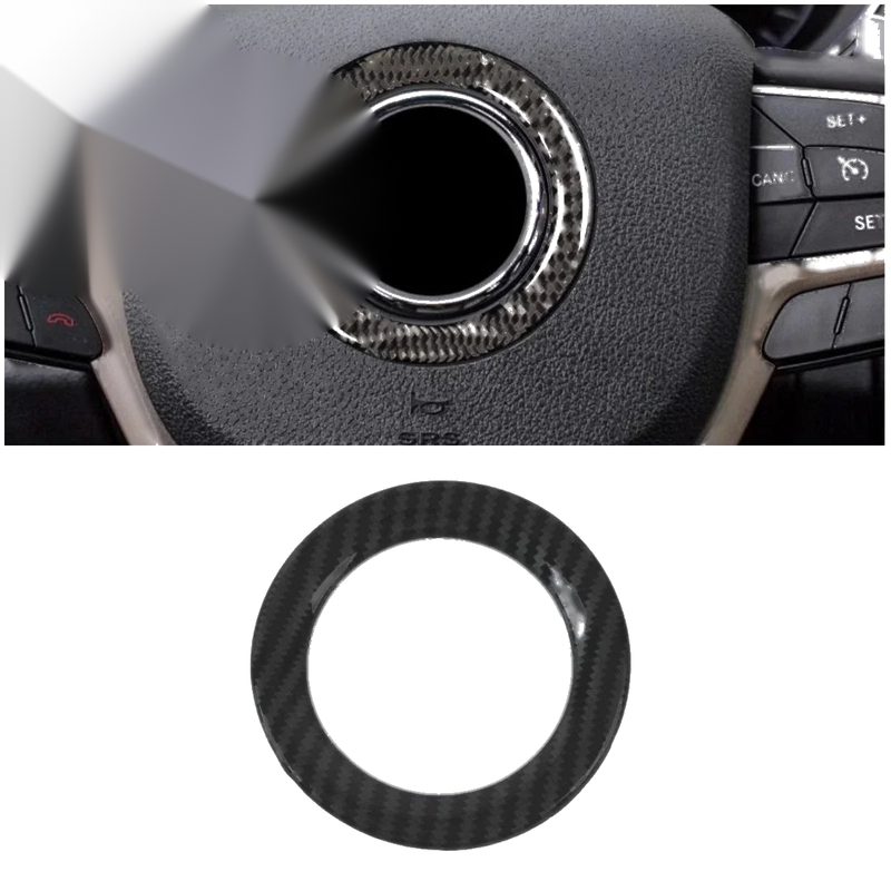 Jeep Grand Cherokee Carbon Fiber Steering Wheel Cover Trim (2014-2021)