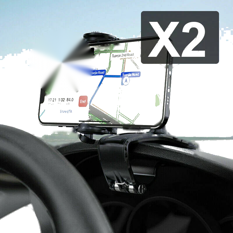 Car GPS Stand 360° Rotation Dashboard Phone Holder Mount