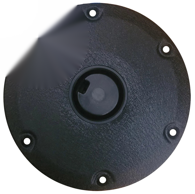 60mm Post, Anodized Aluminum, Black Krinkle Boat Pedestal Spare Base