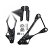 Kawasaki Ninja ZX6R Black Rear Passenger Footpegs (2005-2008)