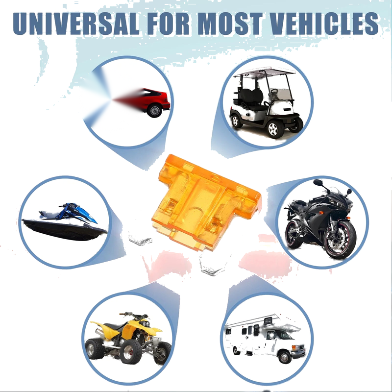 Automotive 30 Pcs Mini Blade Style Fuses 5A