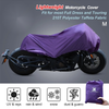 M Motorcycle Cover Half Cover Outdoor Waterproof Rain Dust Protector Purple