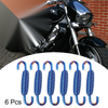 6 x 55mm 2.17" Motorcycle Muffler Exhaust Pipe Spring Stainless Steel Blue