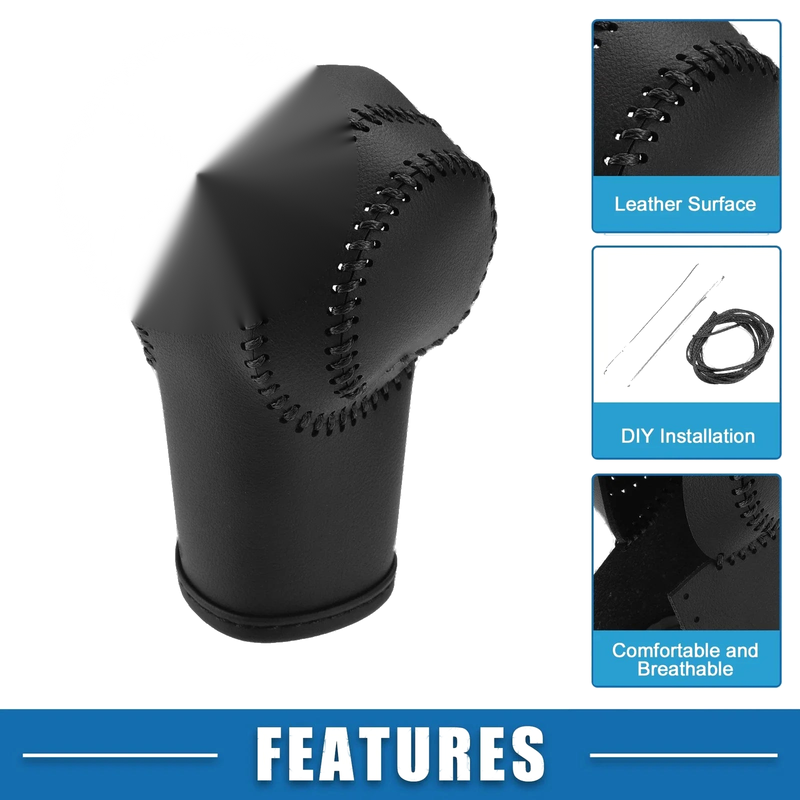 Nissan Rogue 2008-2013 Faux Leather Black Gear Shifting Knob Cover