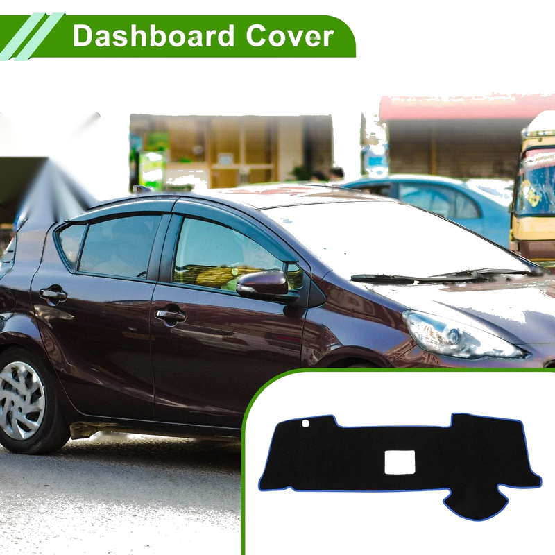 Toyota Aqua MXPK10 MXPK11 Dashboard Cover Black Blue (2012-2020)