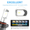 Car Xenon White 6000K PS24W H16 5202 LED DRL Headlight Bulbs