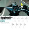 Motorcycle Silver Tone 8pcs M8x1.25 Brake Clutch Levers Adjuster Bolts