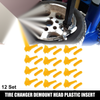 Motorcycle 12 Set / 2.36"x0.81"x0.63" / Motorcycle Tire Changer Demount Head Plastic Insert