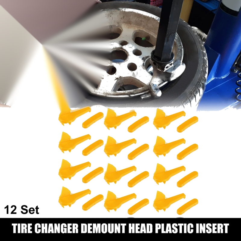 Motorcycle 12 Set / 2.36"x0.81"x0.63" / Motorcycle Tire Changer Demount Head Plastic Insert