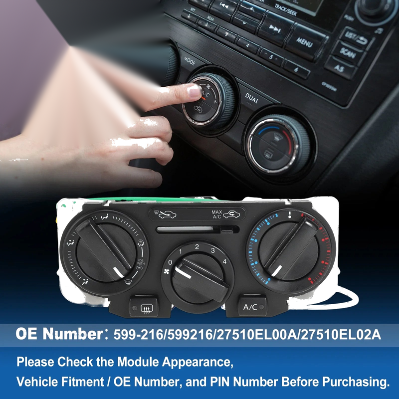 Nissan Versa A/C Heater Climate Control Module (2007-2011)