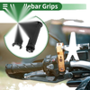 Motorcycle 7/8" 22mm Hand Grips Aluminum Alloy Rubber