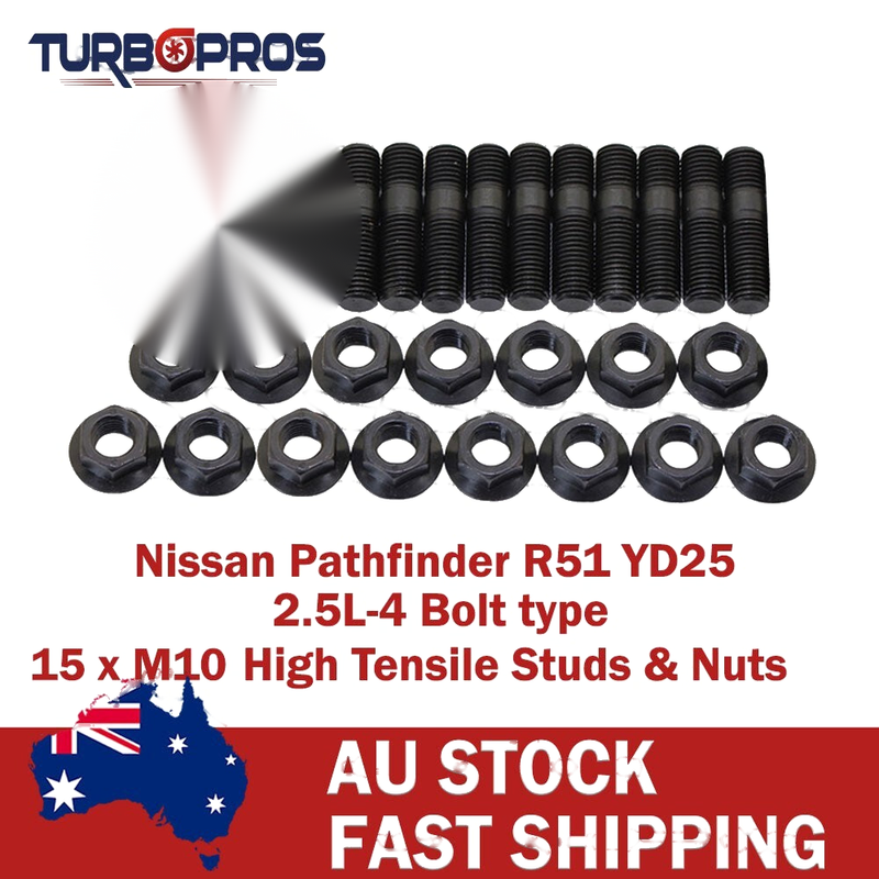 Nissan Pathfinder R51 YD25 2.5L High Tensile Exhaust Manifold&Turbo Stud Kit