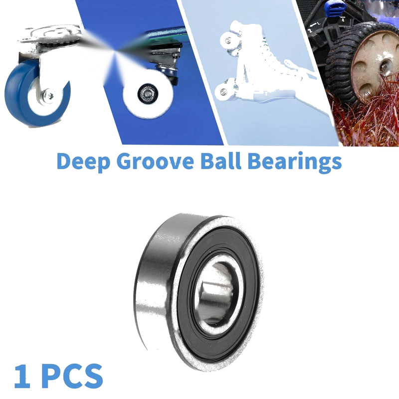 Deep Groove Ball Bearings 10x26x8mm 1 Pc Silver Tone