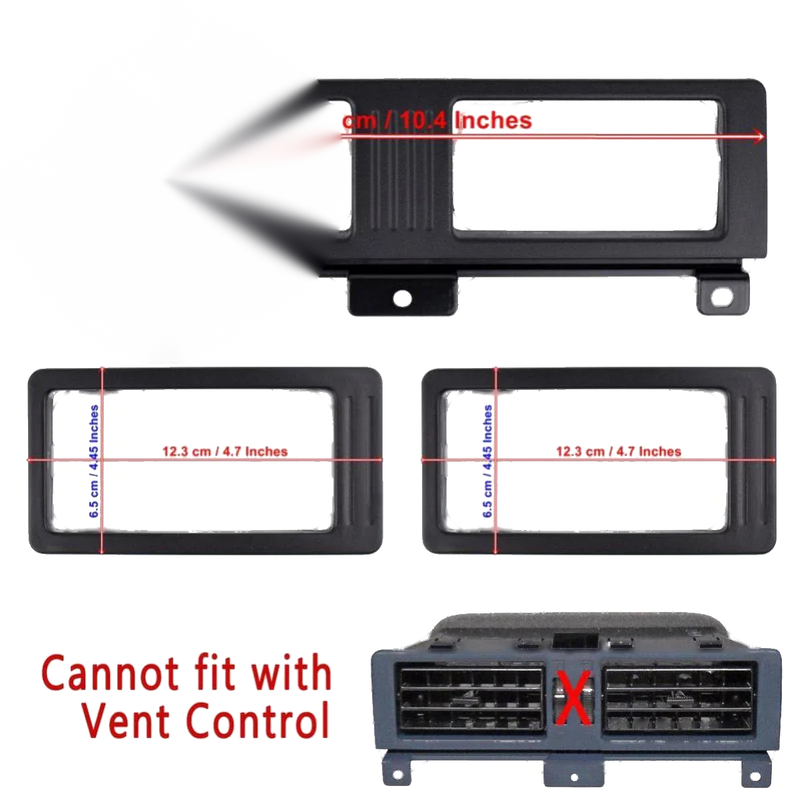 For Nissan Navara D21 Truck 1986-97 Air-Con Vent Grille Cover Trim Black 7 PCS