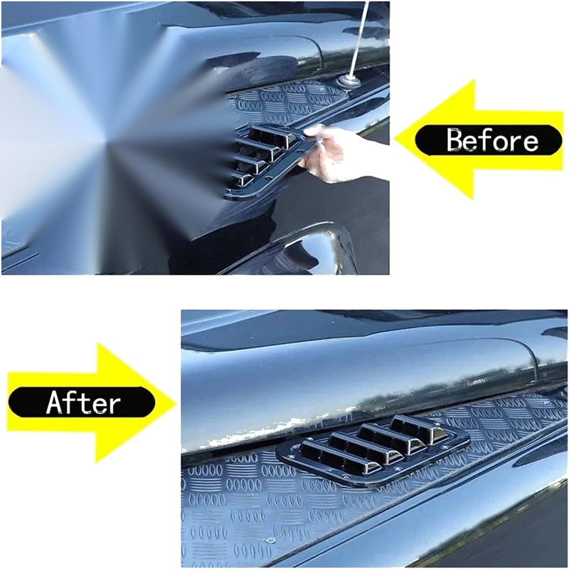 Land Rover Defender 90 110 130 Front Hood Vent Trim Covers (2004-2019)