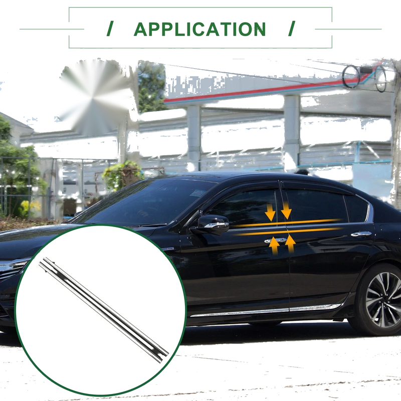 Honda Accord Front Left & Right Weatherstrip Window Seal (2018-2023)