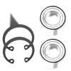 Honda Pioneer 1000 2 Front or Rear Wheel Bearing + Circlip (2016–2022)