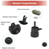 Mercedes-Benz C-Class Windshield Washer Pump w/Grommet (2015-2023)