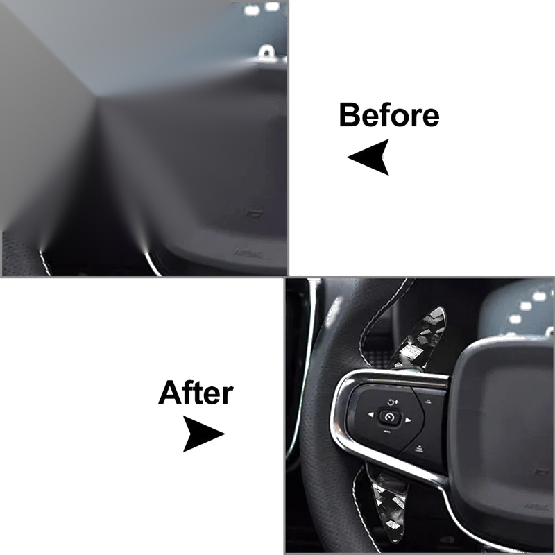 Volvo XC40 ABS Steering Wheel Shifter Paddle Extensions (2019-2023)