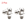 Motorcycle / Car 2 x M6 x 1 Stainless 90° Grease Nipple Fitting