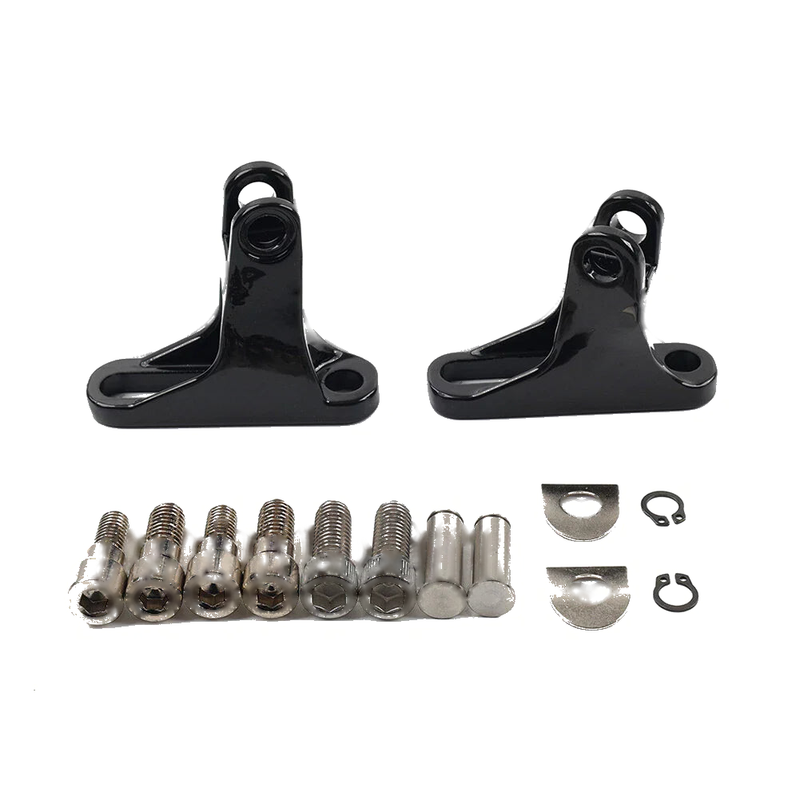 Harley Touring Street Road Glide Rear Passenger Footpeg Mini Mount Black (93-23)