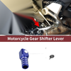 Bosuer Cheetah Siver Tone Blue Folding Gear Shifter Lever