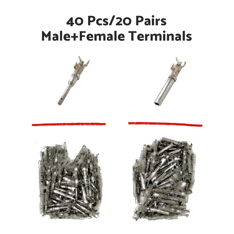 Deutsch Solid Terminal No.16 Stamped Contact Pins Male Female