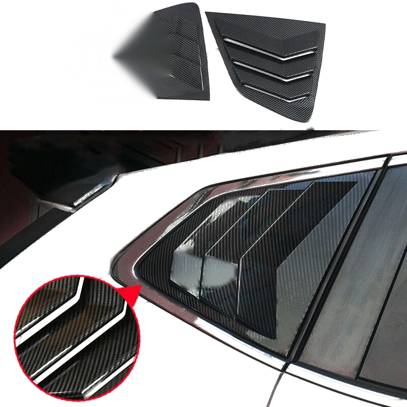 Nissan Rogue 2 x Carbon Fiber Side Vent Window Scoop Louver Cover (2014–2021)