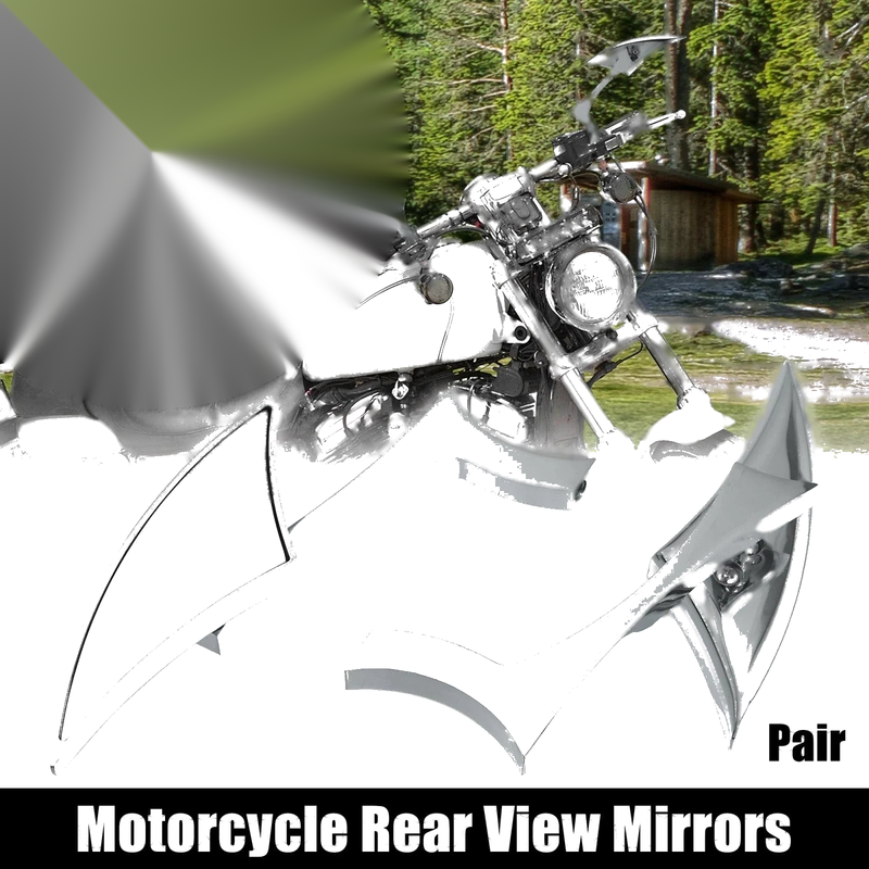Harley Davidson Pair / 8mm 10mm / Rear View Side Mirrors (1982–2020)