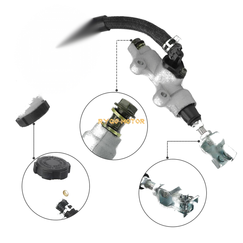 Honda Sportrax 300 400 TRX 300EX 400EX 250X 400X Rear Brake Master Cylinder