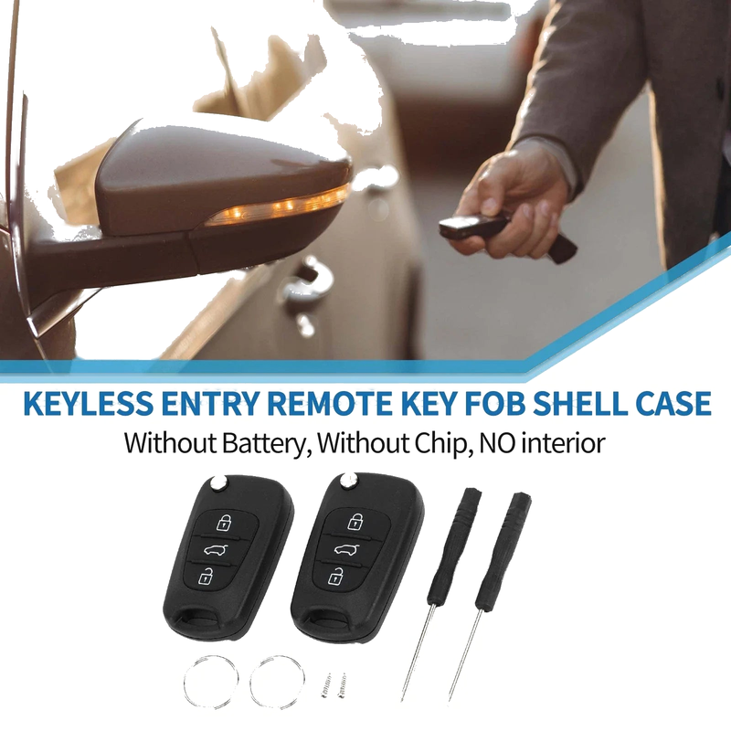Hyundai i20 i30 i35 iX20 iX35 Keyless Entry Remote Key Shell Case (2010-2020)
