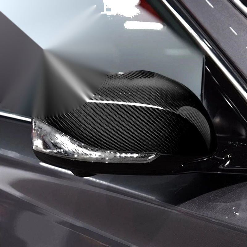 Infiniti Q60 Carbon Fiber Side Fender Air Vent Trim + Mirror Cover (2015-2022)
