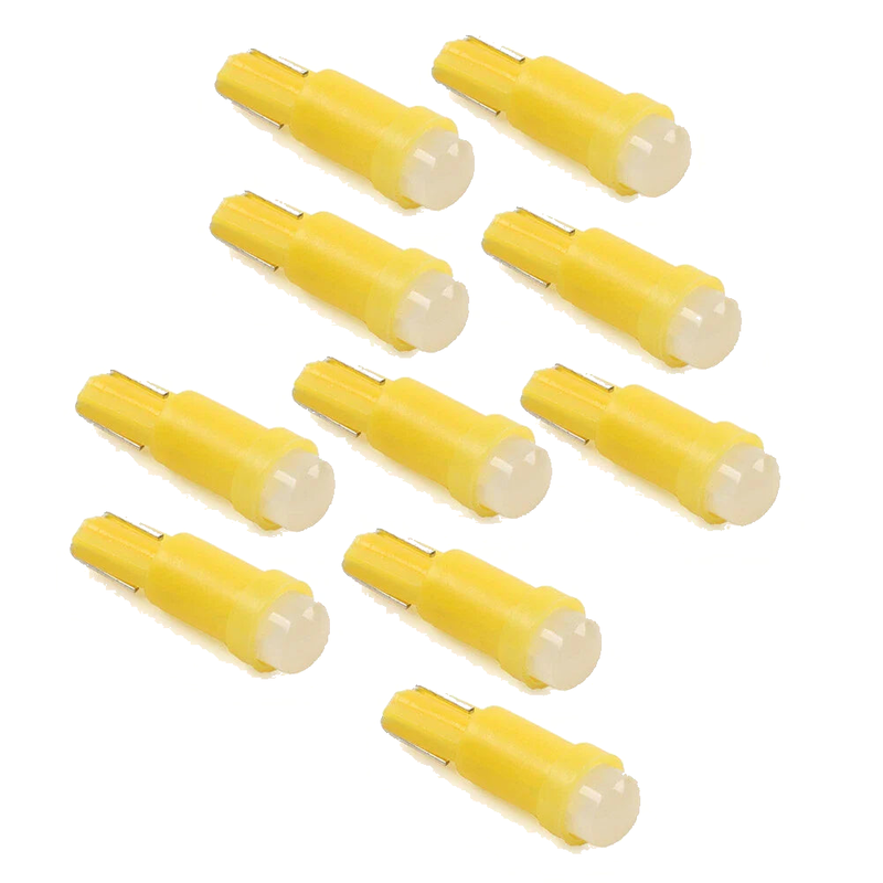 Car Dashboard Gauge T5 Yellow Indicator 1 SMD Light Bulbs (Various Years)