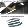 BMW X6 Side Window Vent Visors Black 1 Set Deflectors (2008-2014)