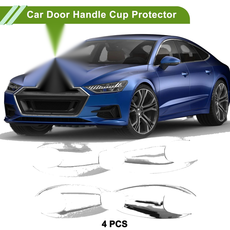 BMW X3 (2018-2022) 4 Pcs Chrome Silver Door Handle Cup Protectors