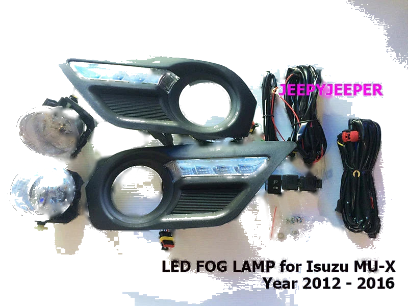 Isuzu MU-X MUX SUV LED Fog Lamp Set (2012-2017)