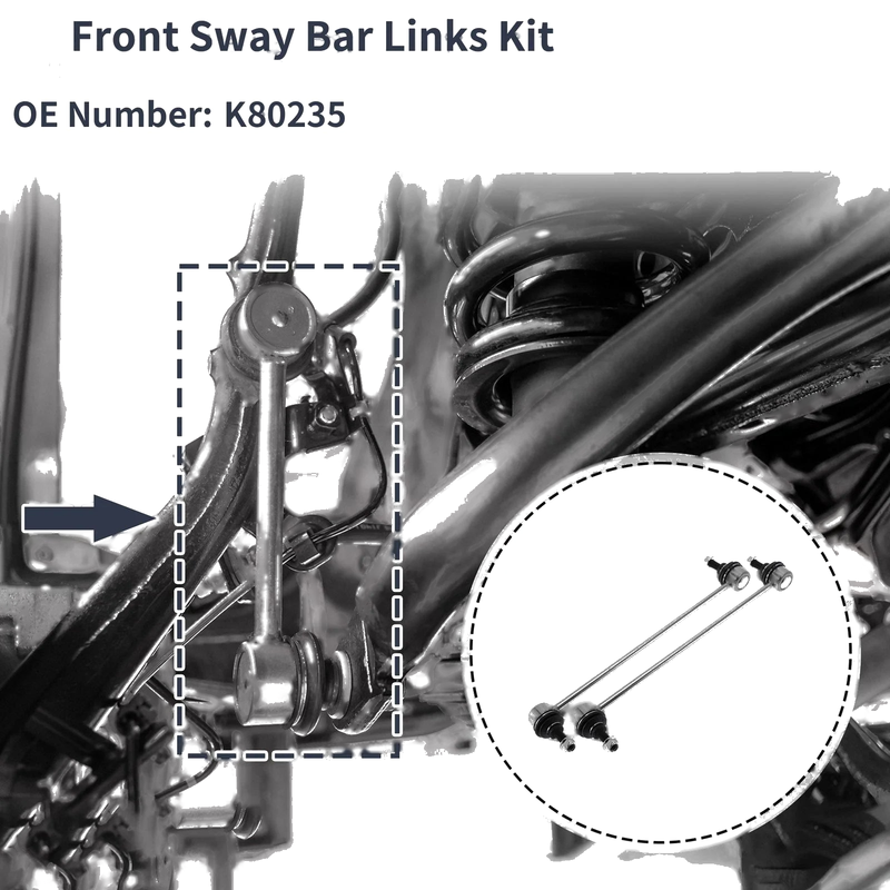 BMW 740i (1995-2001) - 2 Pcs Front Stabilizer Bar Links