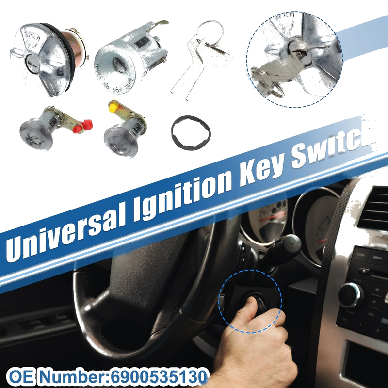 Toyota Pickup 1 Set Ignition Switch Cylinder Set with Keys (1984–1995)