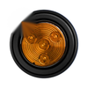 2" Round LED Light Trailer Side Marker Clearance Grommet Amber