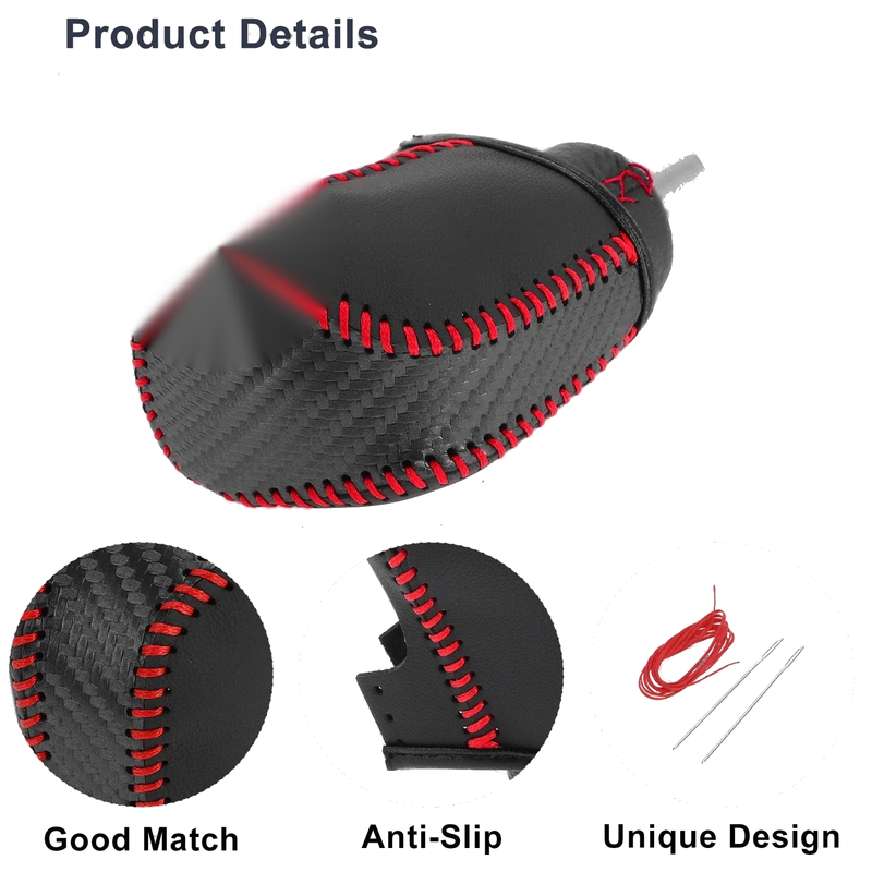 Toyota Camry Black Carbon Fiber Gear Shift Knob Cover (2019-2022)