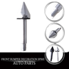 Smart Fortwo (2007-2014) Silver 2x Bumper Spikes Guards Protector