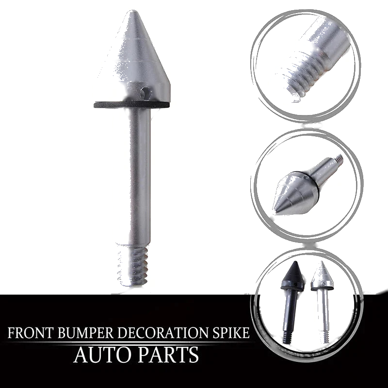 Smart Fortwo (2007-2014) Silver 2x Bumper Spikes Guards Protector